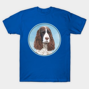 English Springer Spaniel Painting Original Dog Art T-Shirt